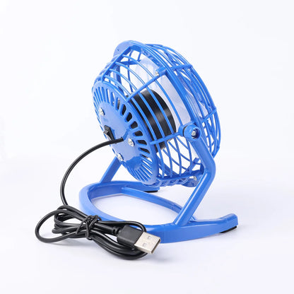 USB Silent Fan Desk Cooler for Laptop Notebook Desktop PC Ofiice Summer Cooling Fan 4 Blades Rotatable USB Mini Fans Socket