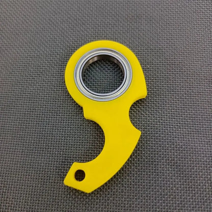 Alivia el aburrimiento Llavero Fidget Spinner Anti-Ansiedad Noctilucente Llavero Giratorio con Punta de Dedo Ligero Creativo