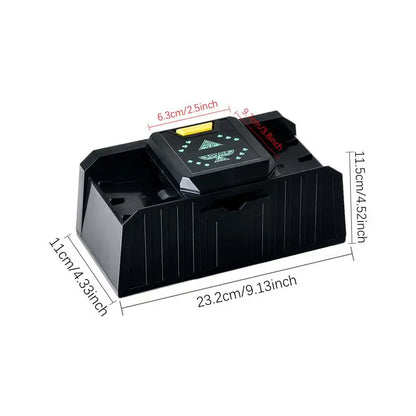 timing Auto Playing Cards Shuffle Electric Poker Shuffler Machine Battery Operated Poker Playing Tool Holds 1-2 Decks of Cards
