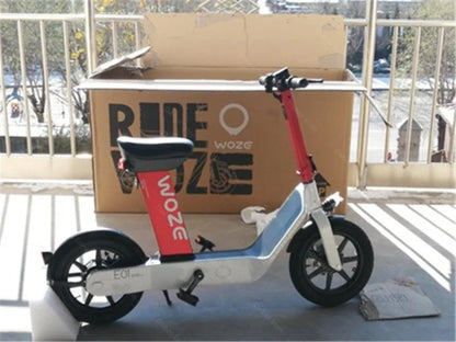 2024 New Women's Electric Bike For Adults 48v 350w Mobility Scooters For Travel With Baby Seat Mimi Velo Bicycle