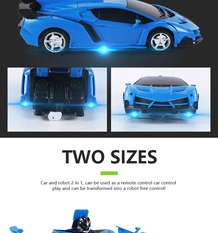 RC Car Transformation Robots Sports Vehicle Model Drift Car Toys Cool Deformation Car Christmas Birthday Gifts for Boys Girls