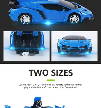 RC Car Transformation Robots Sports Vehicle Model Drift Car Toys Cool Deformation Car Christmas Birthday Gifts for Boys Girls