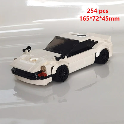 Technical Car City Speed Champion Sports MOC Ideas Creative Racing Car Building Blocks Garage Carro Rennau Voiture Vehicle Toys