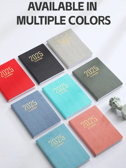 2025 A7 Mini Agenda Book Portable Diary Weekly Planner Notebooks To Do List English Notepad With Calendar School Office Supplies