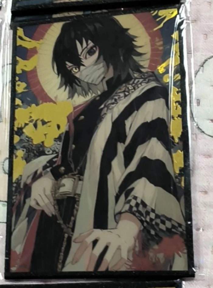 Anime Demon Slayer Kamado Nezuko Kochou Shinobu Rengoku Kyoujurou Kanroji Mitsuri Collection Cards Birthday Gift Children's Toys