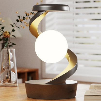3D Levitating Ball Lamp with Wireless Charging 3D LED Lamp Floating Moon Table Lamp RGB Rotating Wireless Floating Lamp Decor