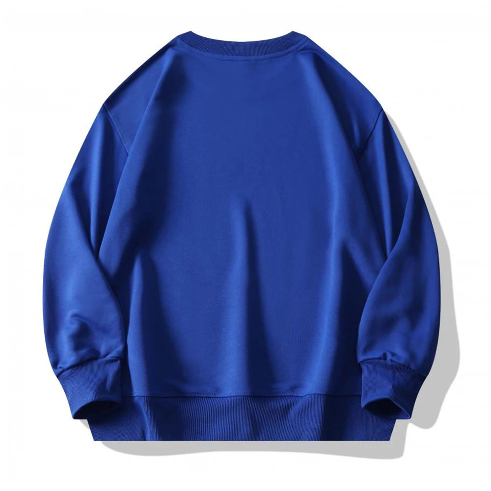 Plain Sublimation Sweatshirt Unisex Wholesale Baggy Black Hoodies Men Sweat Shirt Crew Neck Sweatshirt Men Moletons Masculinos
