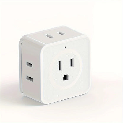 5 Sockets Outlet Power Strip Multi Plug Outlet Extender,Wall Outlet Expander,Small Electrical Outlet Splitter for Home Office,US