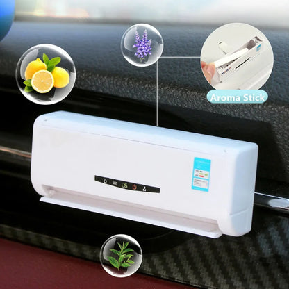 Solar Mini Air Conditioning Model Decorative Car Vehicle Air Outlet Car Ornaments Car Interior Accessories