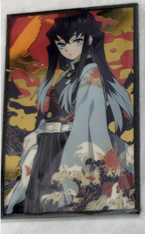 Anime Demon Slayer Kamado Nezuko Kochou Shinobu Rengoku Kyoujurou Kanroji Mitsuri Collection Cards Birthday Gift Children's Toys