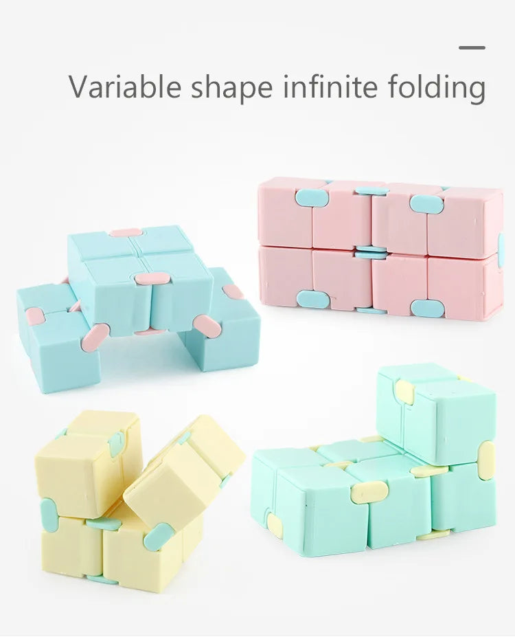 Starry Sky Infinity Cube Square Puzzle Toys Relieve Stress Hand Game Four Corner Maze Toys Children Adult Decompression fidget