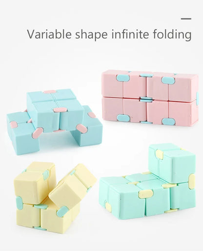 Starry Sky Infinity Cube Square Puzzle Toys Relieve Stress Hand Game Four Corner Maze Toys Children Adult Decompression fidget