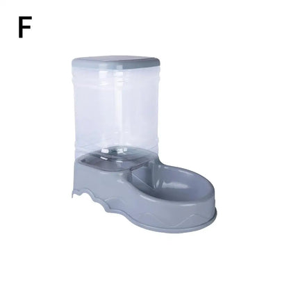 1 cuenco para beber y comedero automático para mascotas, capacidad de 3,8 l, cubo grande para almacenar alimentos, combinación de suministros para mascotas U2w3