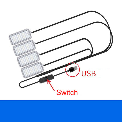 Car Foot Ambient Light RGB Led Lamp Usb For Peugeot 2008 3008 4008 308 408 508 207 307 Wireless Remote APP Control Accessories