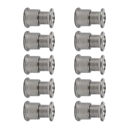 10 piezas de pernos para bielas de bicicleta, pernos simples, dobles y triples, tornillos de acero para platos y platos, tornillos para platos y tuercas, accesorios para bicicletas
