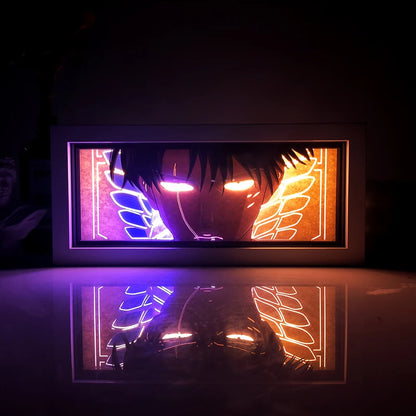 Anime One Piece Paper Cut Shadow Box Light Remote control model multiple colors Gamer Bedroom Decoration party present