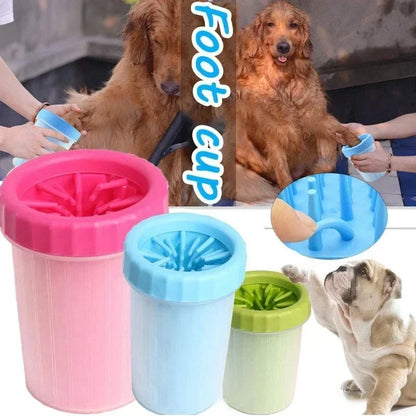 1pc Dog Foot Wash Artifact Cat Puppy Foot Cup Wash Paw Cleaning Free Scrub Automatic Foot Wash Pet Cup
