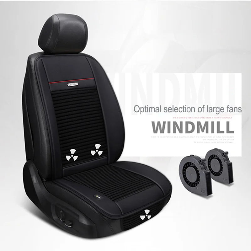 Universal Car Ventilation Seat  Mat Summer Comfortable Breathable Durable 3 Fans Single Cold Pad Multi-Function Cooling Cushions