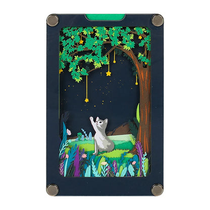 Omoshiroi Block 3D Notepad 2024 Calendar 3D Sakura Tree House Memo Pad Cute Block Notes 3D Sticky Notes Christmas New Years Gift