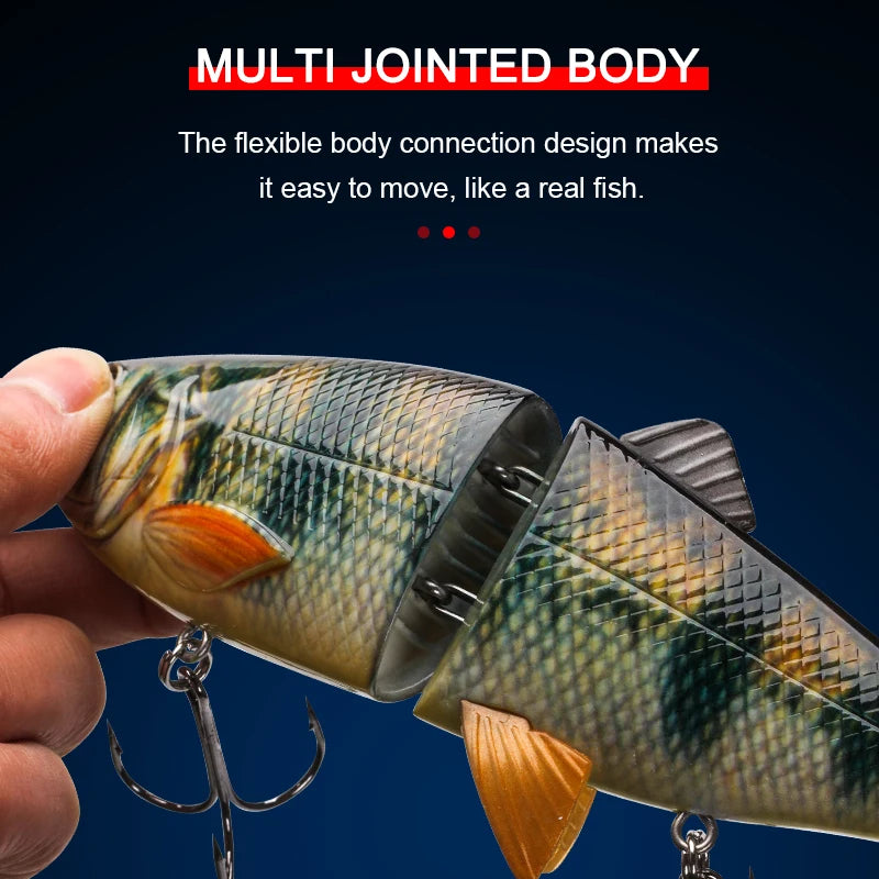 90g 200mm 2 Sections multi Jointed fishing lure Wobblers For Pike SeaBass Swimbait trout  Big Size hard artificail bait tuna