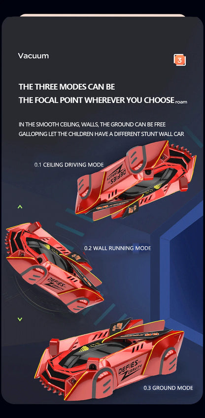 RC Car Stunt Infrared Laser Tracking Wall Ceiling Climbing Vehicle Toys For Children Remote Control Cars Follow Light Gifts boys