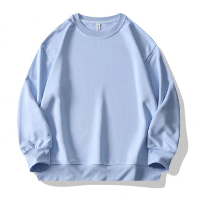 Plain Sublimation Sweatshirt Unisex Wholesale Baggy Black Hoodies Men Sweat Shirt Crew Neck Sweatshirt Men Moletons Masculinos