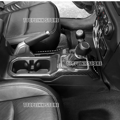 ABS Interior 4WD Gear Shift Panel/Gear Shift Panel Cover for Jeep Wrangler JL/for Jeep JT Gladiator 2018 Up Car Accessories