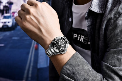PAGANI DESIGN 40MM Men Automatic Mechanical Watches TOP Brand NH35 Auto Date Luxury Sport Dive BGW-9 Sapphire Watch For Men 2023