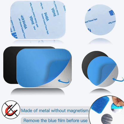 Universal Thin Metal Plate For Magnetic Car Phone Holder Iron Sheet Sticker Disk For Mobile Phone Magnet Holder Mount Stand