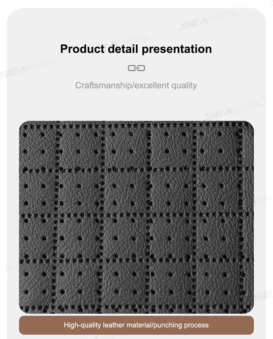 SEAMETAL Car Arm Rest Cover Cushion Wear-Resistant Center Console Box Protector Anti Slip Armrest Box Pad with Storage Pocket