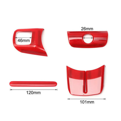18 piezas de accesorios de decoración para el interior del coche, cubierta embellecedora para Jeep Wrangler JK JKU 2011 2012 2013 2014 2015 2016 2017 4 puertas