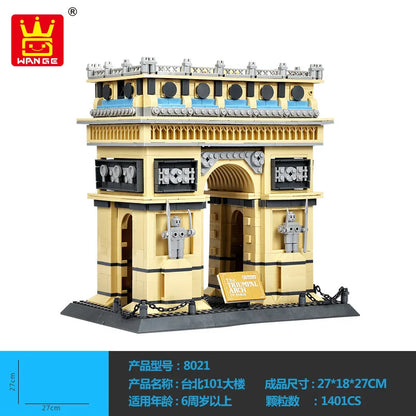 Wange Blocks World Architecture Building Bricks Castle Villa House Big Ben Church DIY Toys for Man Gifts Girl Adult Present