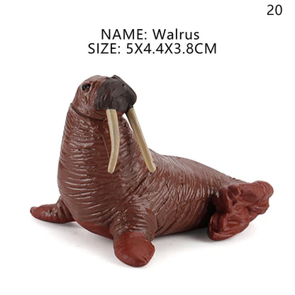 Simulation Marine Life Action Figures Ocean Animal Model Educational Toys Cake Topper,Collection Gift Shark Dolphin Hammerhead