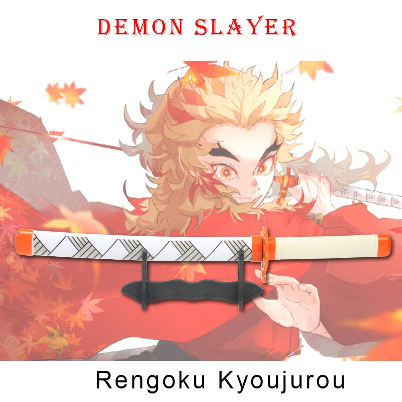 Anime Demon Slayer Katana Kimetsu No Yaiba Sword  60cm Toy Sword  Sanemi Kyoujurou Kokushibou Reissue Katana