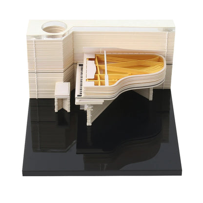 Omoshiroi Block 3D Memo Pad Santorini Magic Calendar Desk Decoration Tear Off Notepad Bookmark Souvenir Gift Girlfriend Birthday