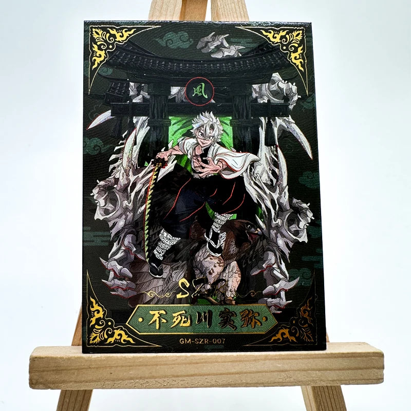 Anime Demon Slayer SZR Series Collectible Card Kochou Shinobu Kanroji Mitsuri Rengoku Kyoujurou Birthday Gifts Children's Toys