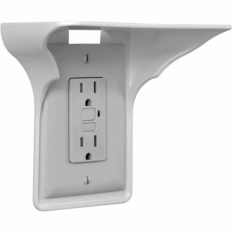 Bedside Storage Mobile Phone Holder Without Punching Socket Bracket Wall Living Room Switch Shelf Socket Plug Charging Bracket