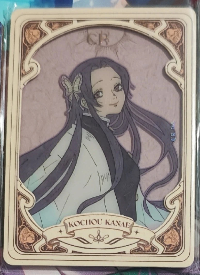 Anime Demon Slayer Kamado Tanjirou Agatsuma Zenitsu Kochou Shinobu Kanroji Mitsuri Rare Collection Card Birthday Gift Toys