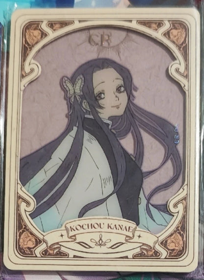 Anime Demon Slayer Kamado Tanjirou Agatsuma Zenitsu Kochou Shinobu Kanroji Mitsuri Rare Collection Card Birthday Gift Toys