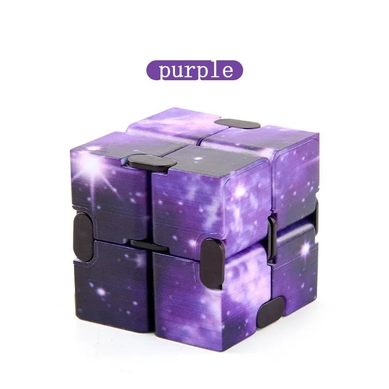 Starry Sky Infinity Cube Square Puzzle Toys Relieve Stress Hand Game Four Corner Maze Toys Children Adult Decompression fidget