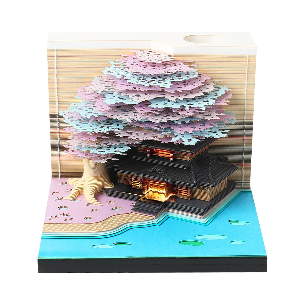 Table Calendar Tear Off Sticky Note Omoshiroi Block Custom 3D Memo Pad Notepad Christmas Funny Novelty Gifts For Children Kids