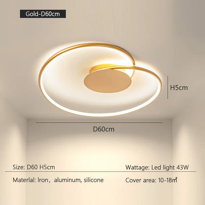 Bedroom Lamps  Mordern Minimalism Led Ceiling Lamp Creative Dimmable Study Room Light Indoor Lighting Home Decor Luster Fixtures