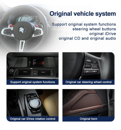 2024 New ID6 ID7 ID8 UI 12.3inc Android System Wireless Carplay AUTO For BMW 5Series F10 F11 CIC NBT Car Video Players GPS NAVI
