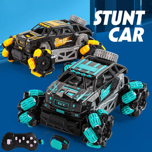 RC Car Mini Stunt Drift Car Gesture Sensing with Led Lights 2.4G Radio Remote Control Electric Toy Power Wheels Off Road Racing