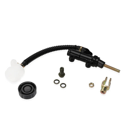 Universal Black Hydraulic Rear Foot Brake Master Cylinder Pump with Reservoir For Chinese ATV Quad Pit Dirt Bike Go Kart