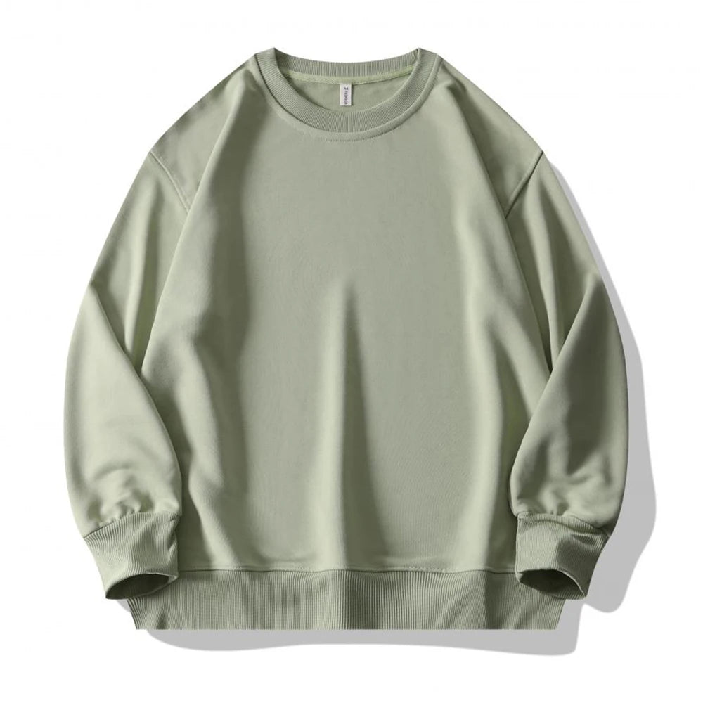 Plain Sublimation Sweatshirt Unisex Wholesale Baggy Black Hoodies Men Sweat Shirt Crew Neck Sweatshirt Men Moletons Masculinos