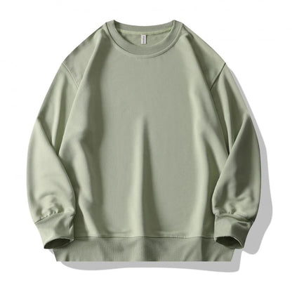 Plain Sublimation Sweatshirt Unisex Wholesale Baggy Black Hoodies Men Sweat Shirt Crew Neck Sweatshirt Men Moletons Masculinos