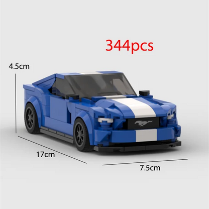 2022 Hot MOC Speed City Car Champion Racer Classic Supercar Building Blocks Brick Racing Super Technique Creative Garage DIY Set