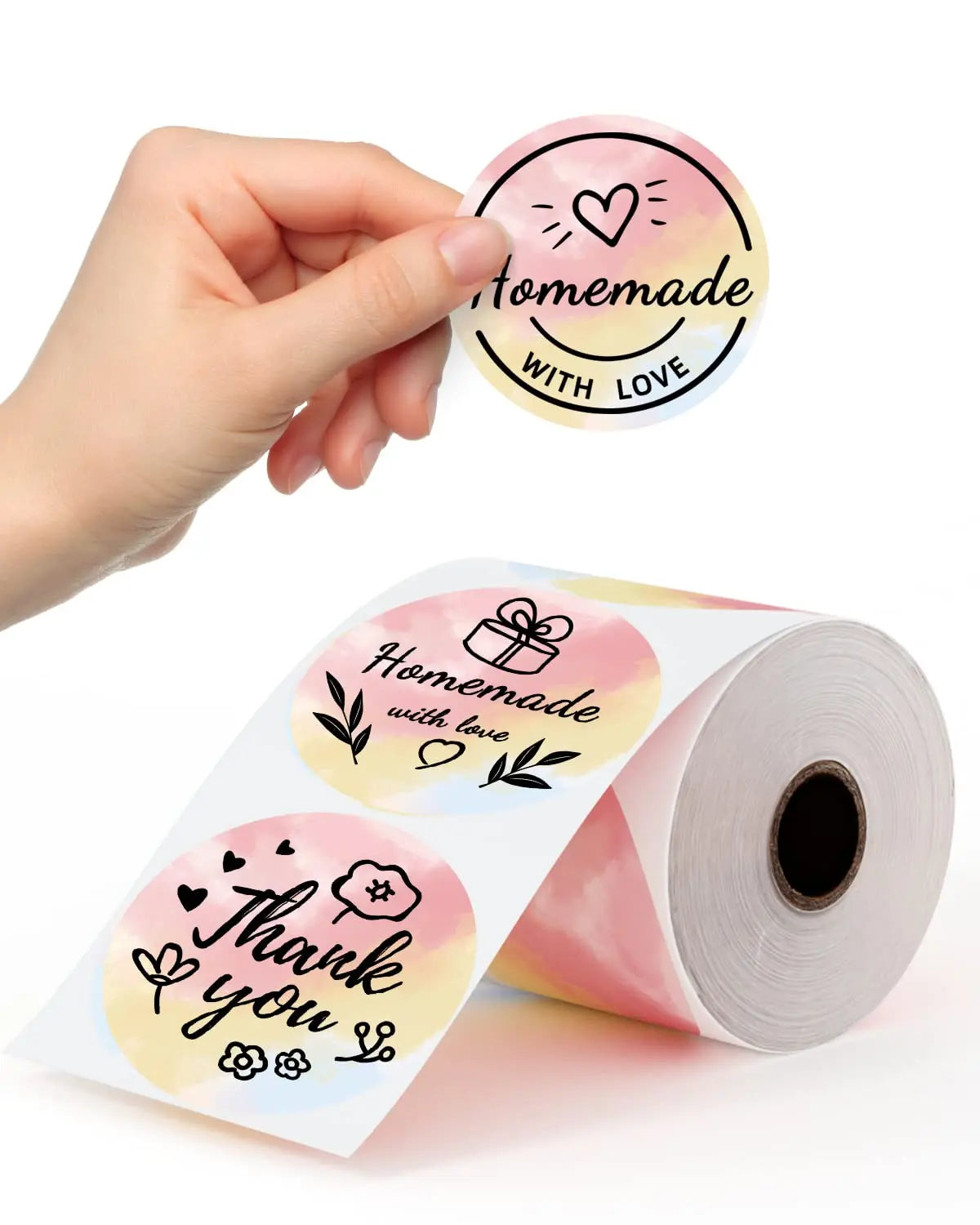 Phomemo 4x6 Thermal Labels for Shipping Label Printer - 500PCS Purple Mailing Labels 4x6 Direct Thermal Labels Fanfold BPA Free