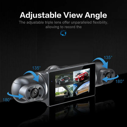 Cámara de salpicadero para coche de 1080P con GPS, WIFI, aplicación, grabadora de vídeo de 4 lentes, DVR de 360°, cámara de visión trasera, monitor de estacionamiento, caja negra, accesorios para coche